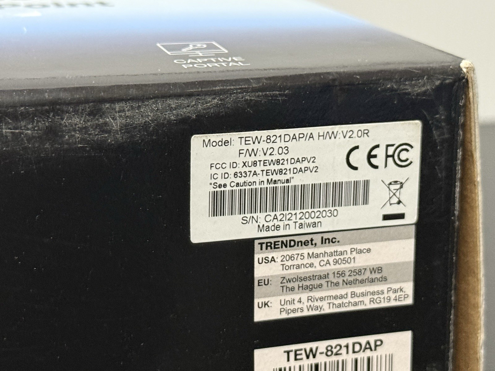 TRENDnet AC1200 Dual Band PoE Access Point, TEW-821DAP, MU-MIMO, 867 Mbps WiFi