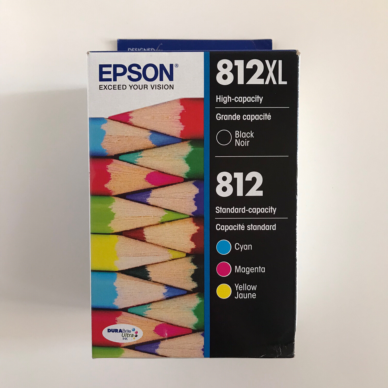 5/2027 4 Pack Genuine Epson Ink T812XL-BCS 812XL High Yield Black 812 CMY OEM
