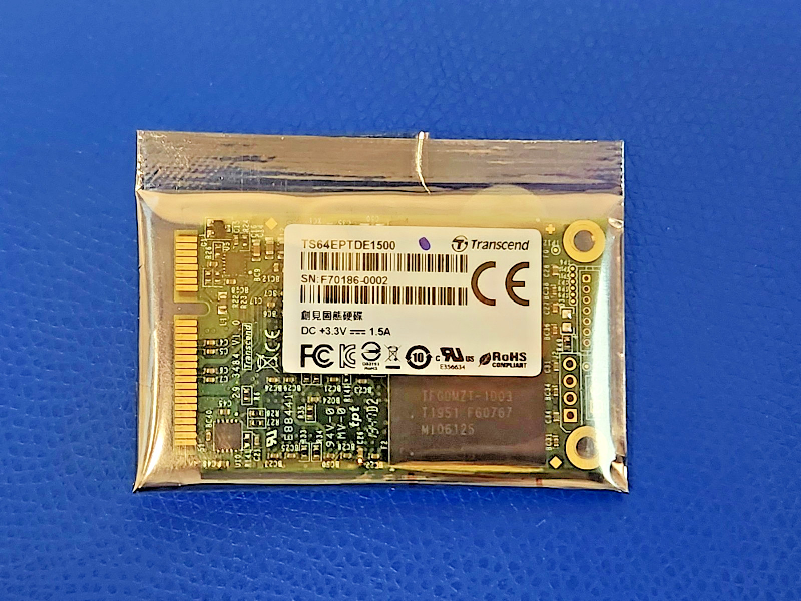 Transcend 64GB mSATA SSD MLC NAND TS64EPTDE1500 OEM NEW