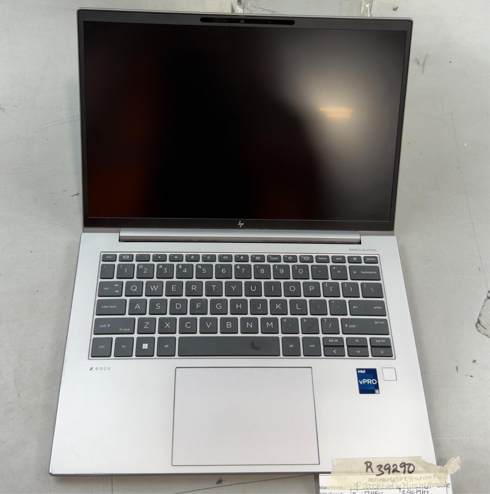 HP ZBook Firefly 14 G9 i5-1245U / 0GB RAM / NO SSD -RL5858