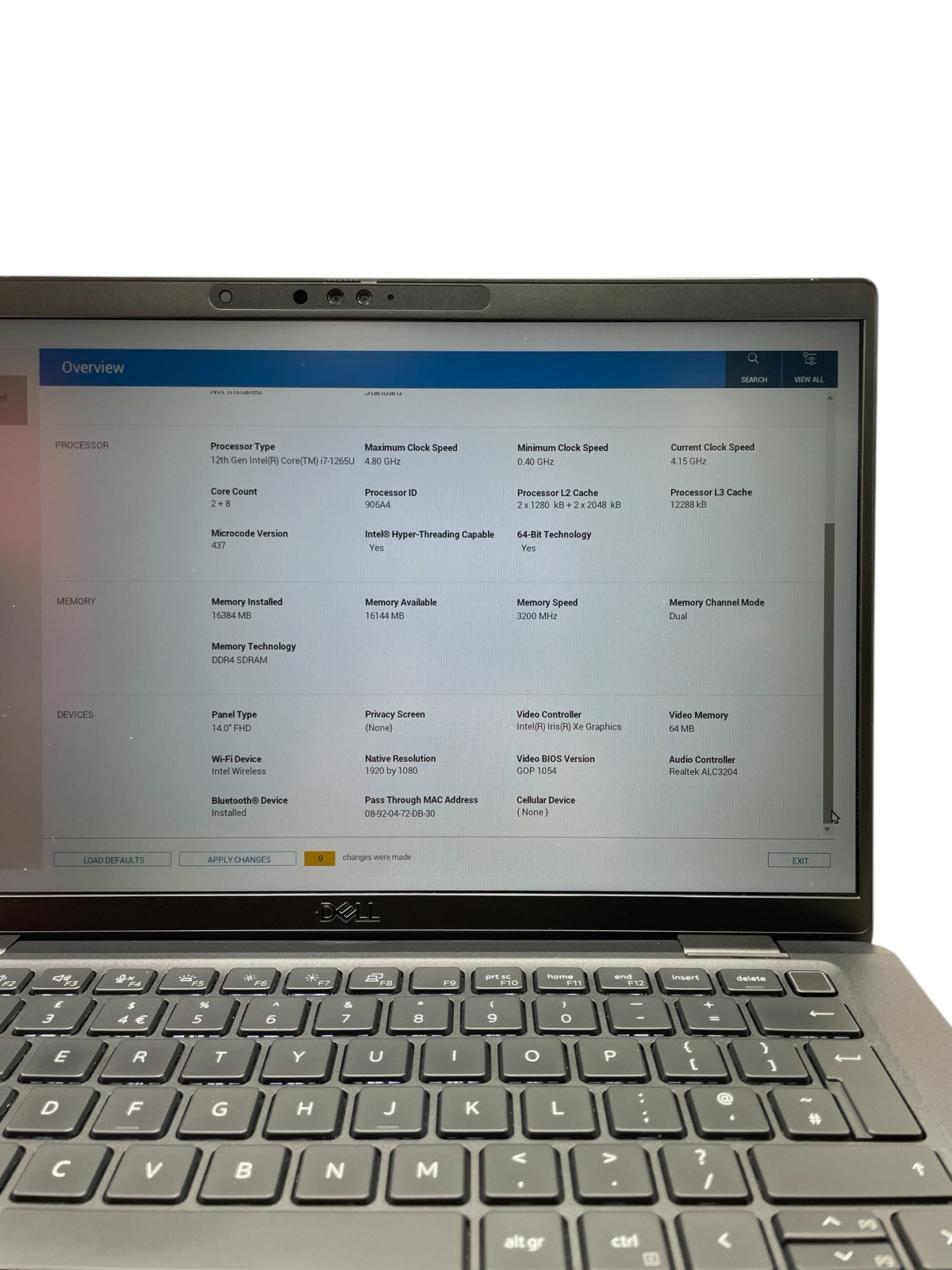 Dell Latitude 7430 14″ – i7-1265U – 16GB RAM – 512GB SSD – Grade D