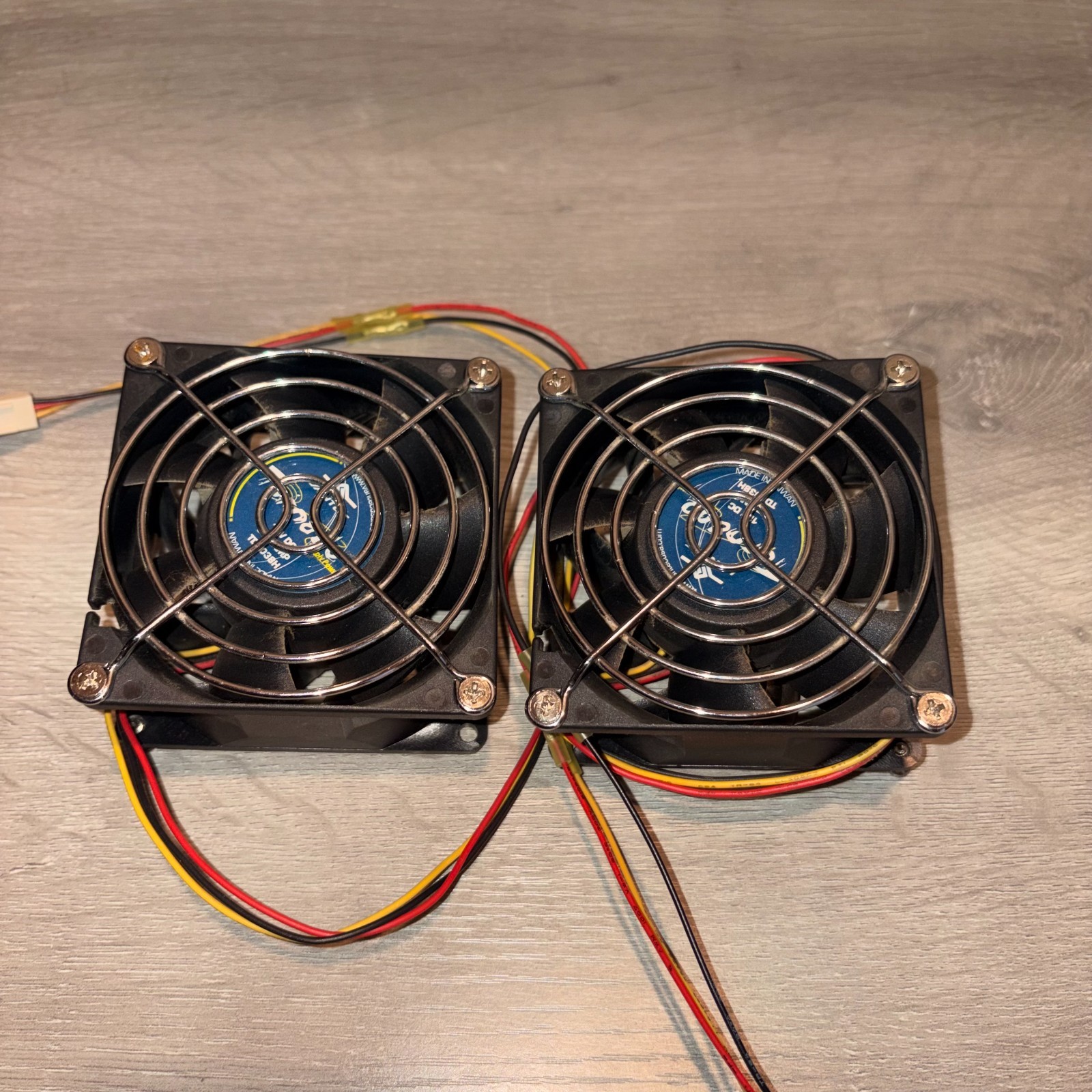Lot Of 2 Vantec Tornado TD8038H 80mm 12V DC, 0.78 Amp High-Performance Case Fans