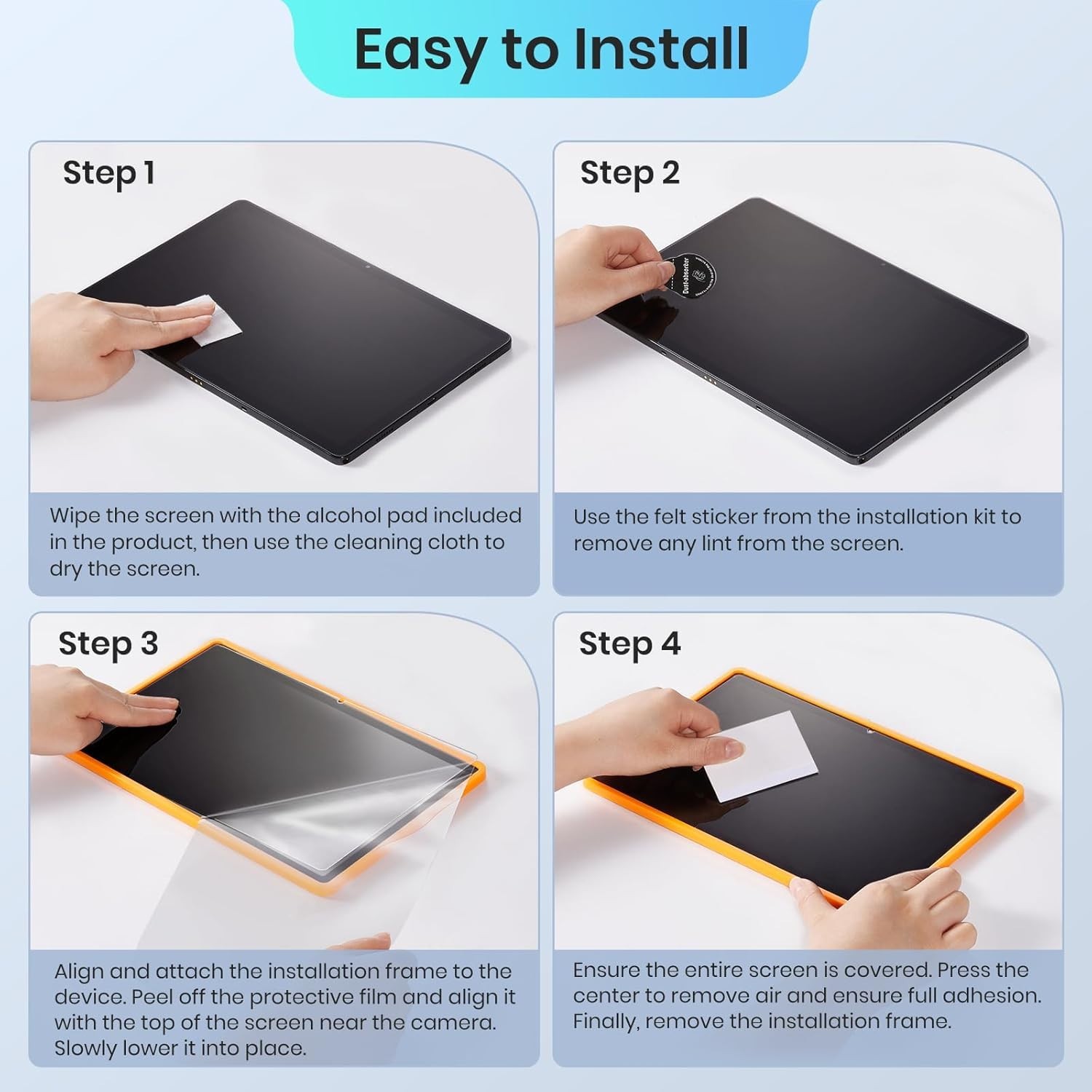 2-Pack Tempered Glass Screen Protector For Samsung Galaxy Tab A11+ A11 Plus