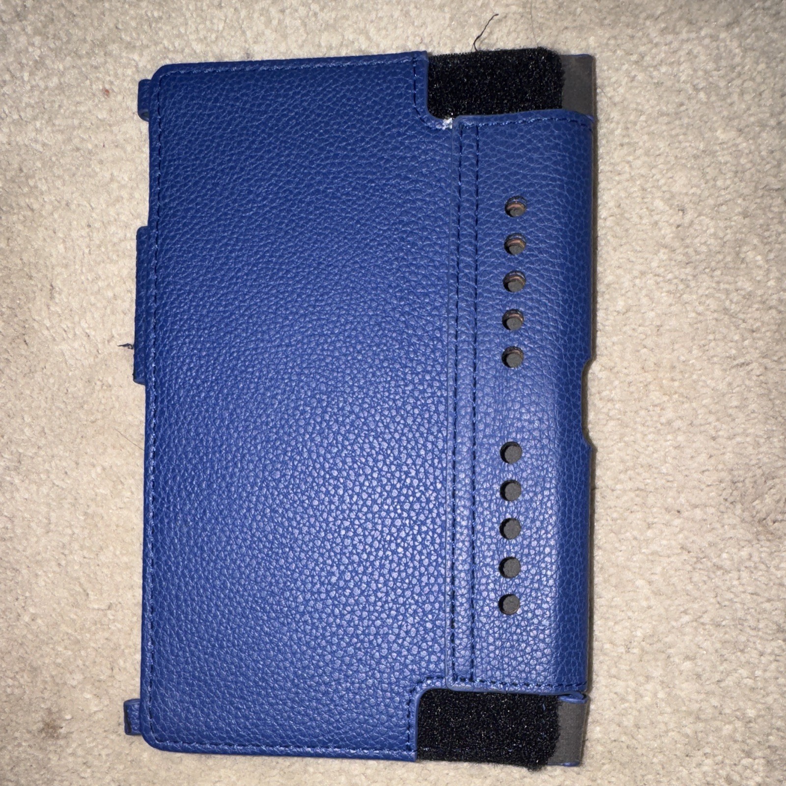 Blue Black Synthetic Leather Folding nintendo switch case