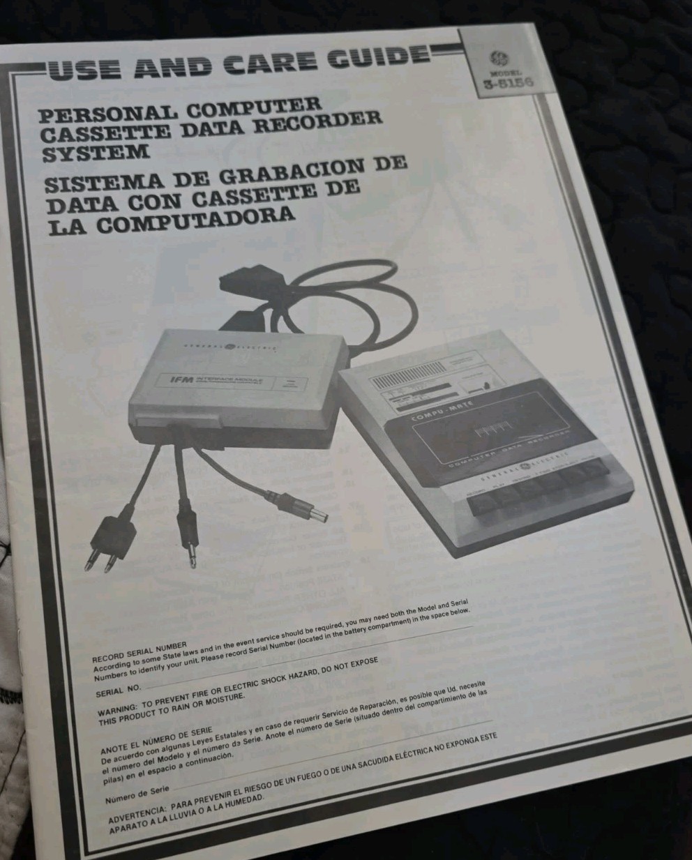 Vintage GE Compu-Mate 3-5156 Computer Data Recorder Kit CIB – Tested Works READ