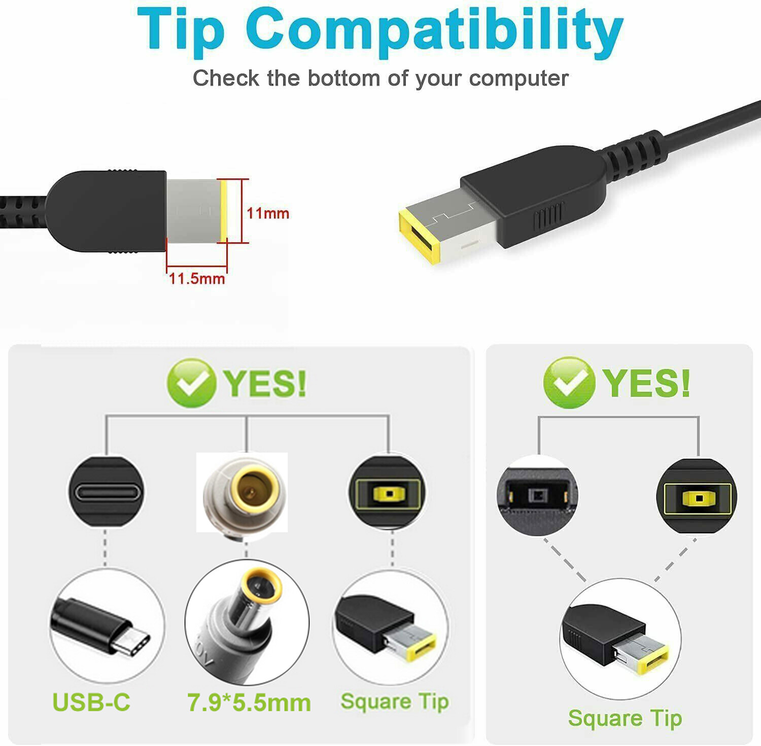 65/90W Laptop Charger AC Adapter For IBM Lenovo Thinkpad T400 T410 T420 T430 Z50