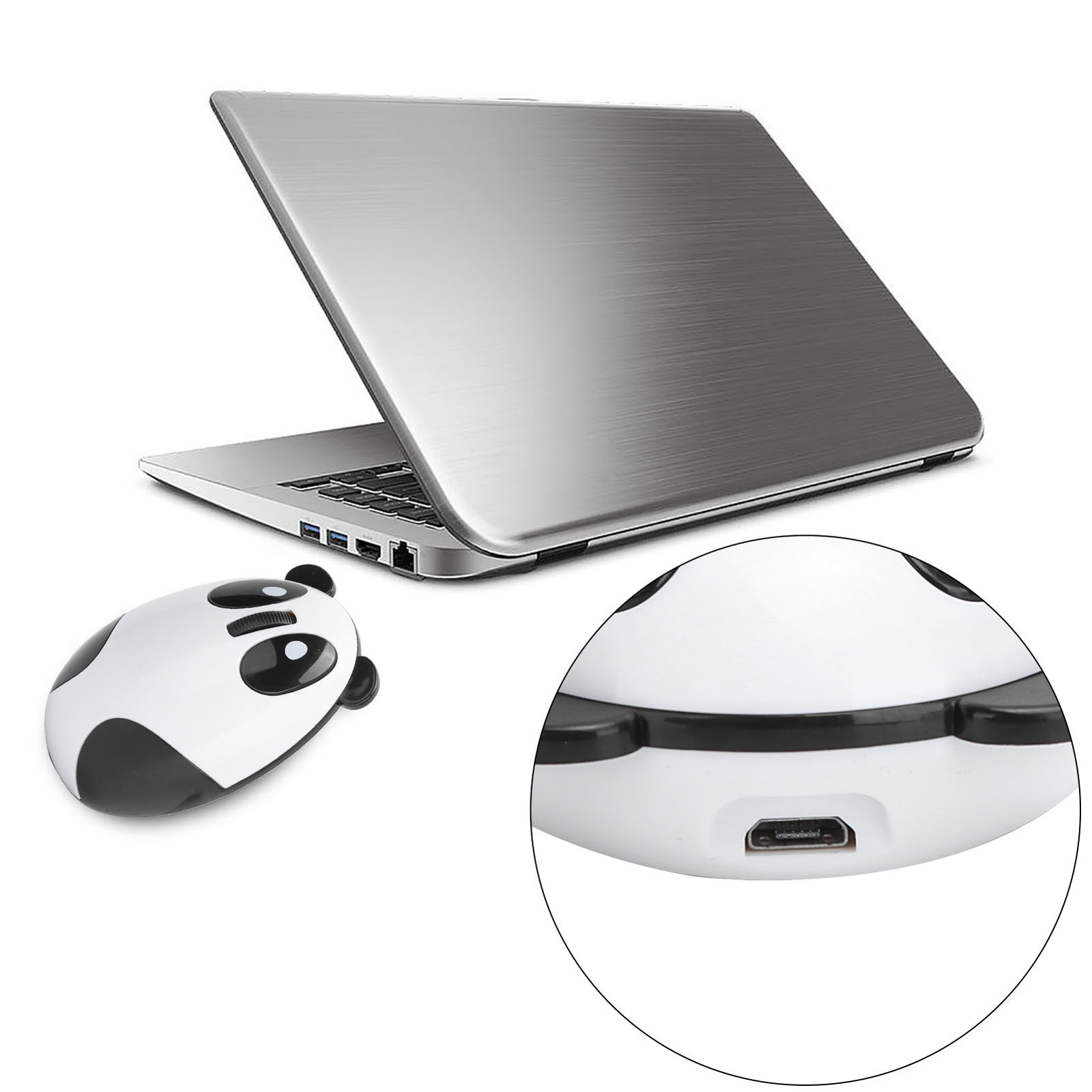 2.4GHz Wireless Optical Panda Computer Mouse For /OS X//Andriod/IOS
