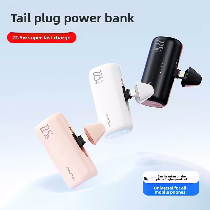 5000mAh Mini Power Bank External Battery Fast Charger For iPhone 17 16 15 14 13
