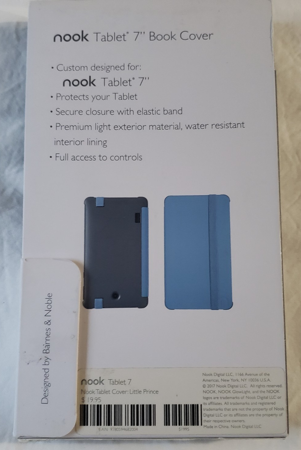 Nook Tablet Book Cover Le Petit Prince Elastic Closure 7 Inches