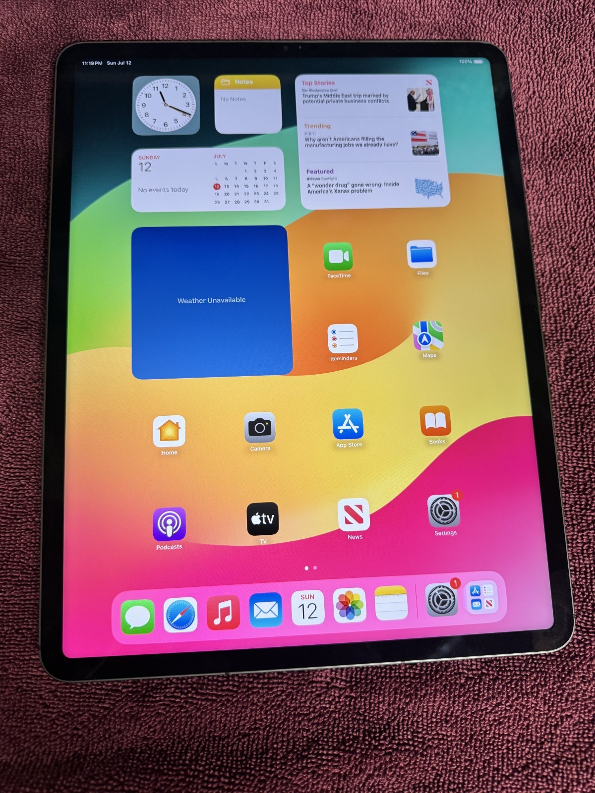 Apple iPad Pro Cellular 12.9″ (5th Gen) – 128GB – A2379 Space Gray Broken Screen
