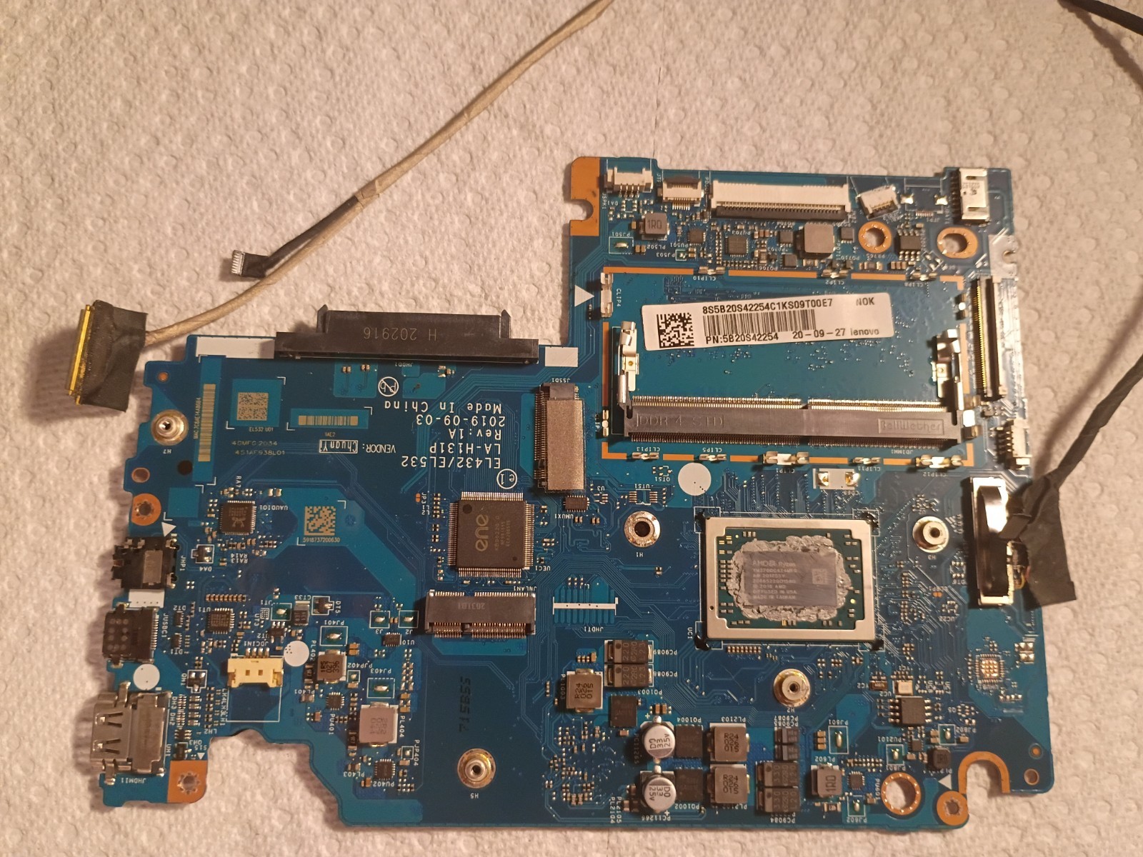 Lenovo IdeaPad S340-15APITouch Laptop Motherboard With Ryzen i7 3700U
