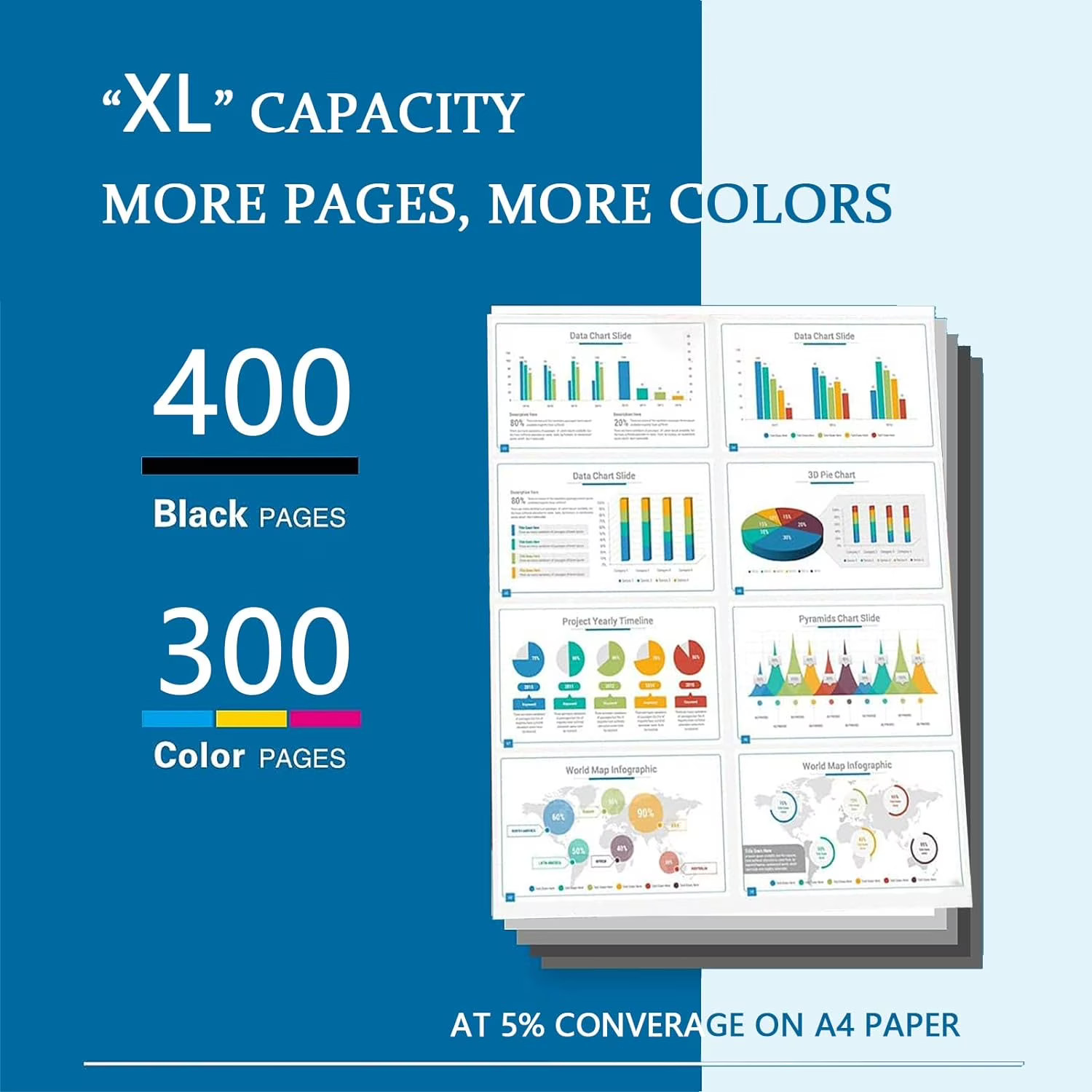 PG-260XL CL-261XL Ink Cartridge Replacements for Canon Ink 260 261 XL