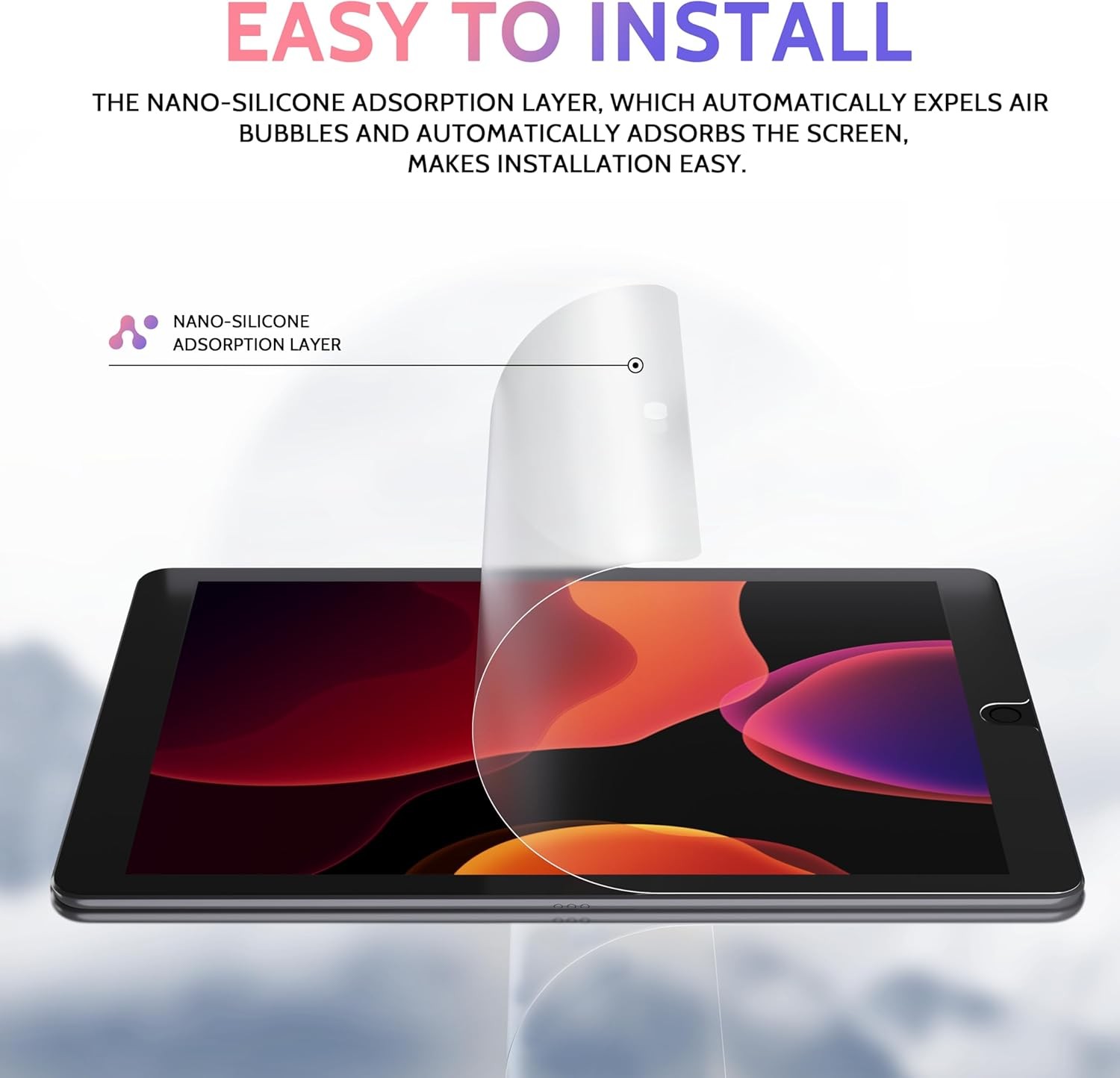 2 Pack Like Paper Screen Protector for iPad 9th/8th/7th 10.2”(iPad 7/8/9th）