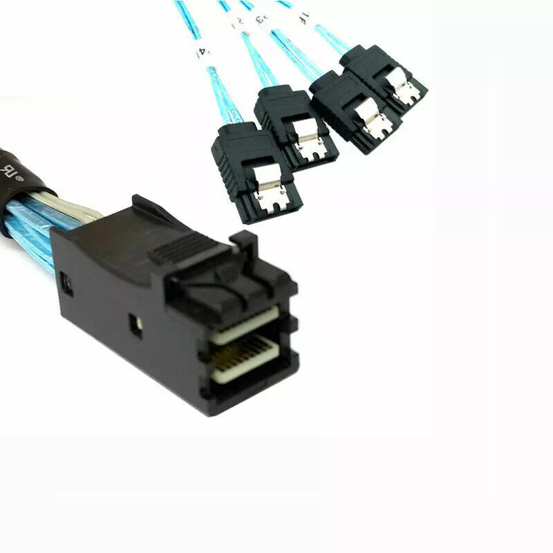 Lenovo 430-16I HBA 12Gbs PCIe 16 Port IT Mode JBOD +4*SFF-8643 TO SATA Cable