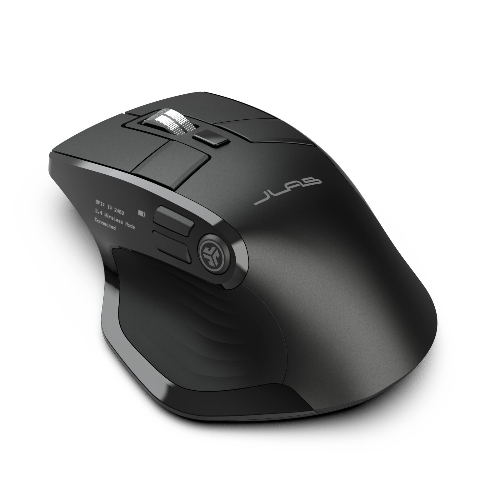 JLab Epic Wireless Mouse For PC, Laptop, Computer, Mice, 2.4G, Bluetooth, Black