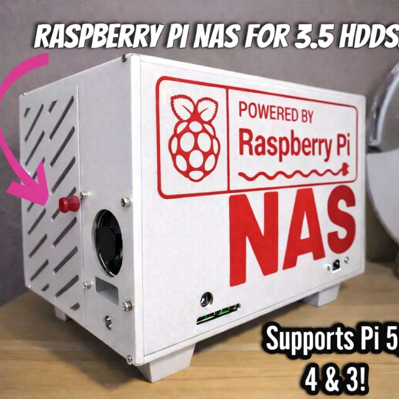 Raspberry pi 5 & pi 3 pi 4 NAS case