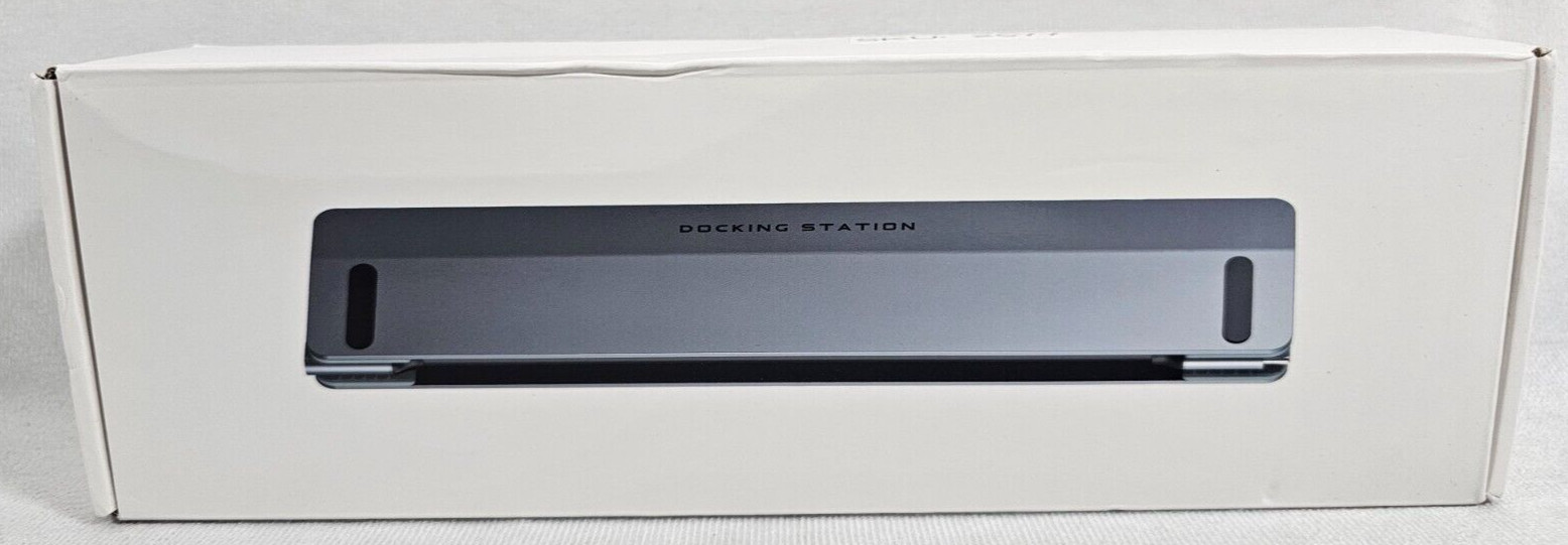 12-in-1 Docking Station Dual 4K Display 100W Charging HDMI USB-C Hub Ethernet SD
