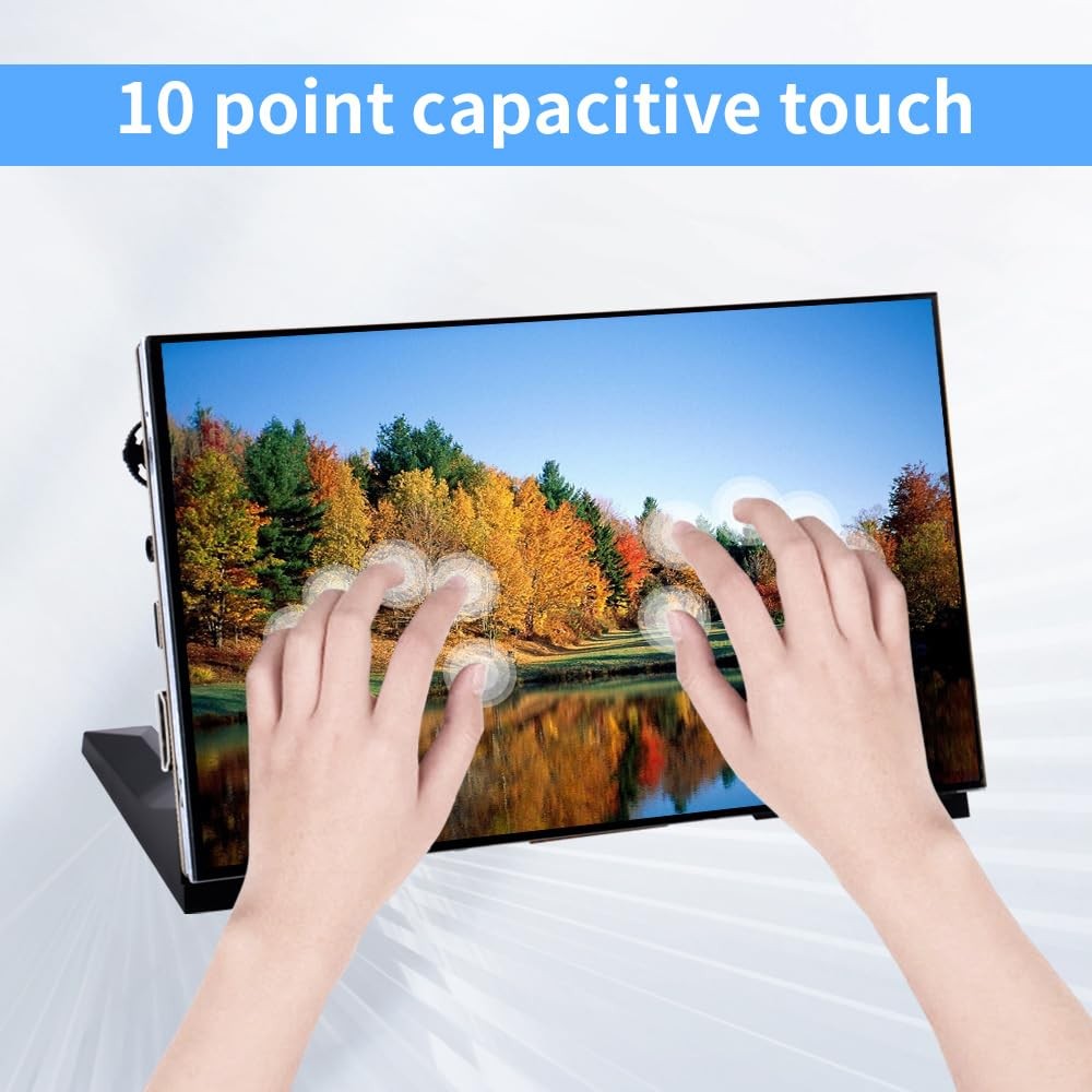 7 Inch Capacitive Touchscreen for Raspberry Pi, 1024×600 IPS LCD Display with…