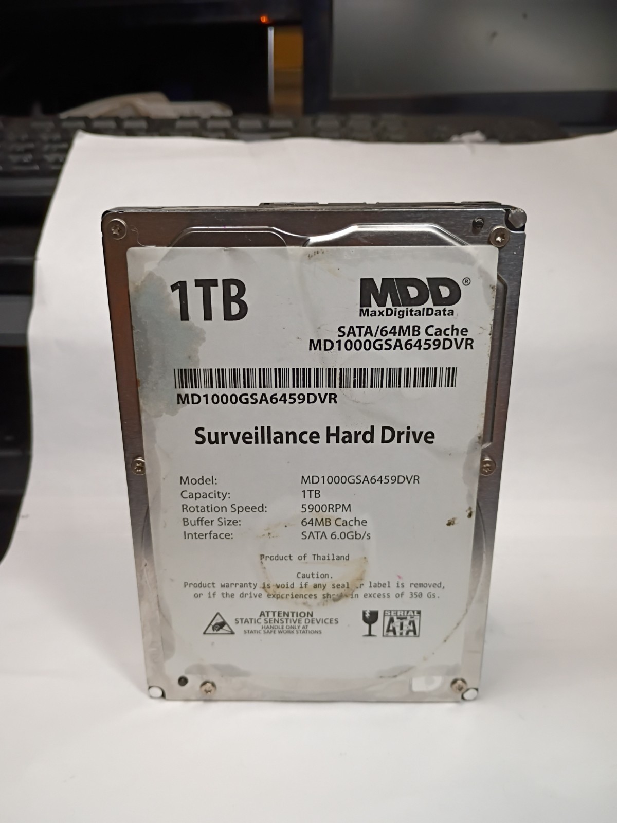 MaxDigitalData 1TB 64MB Cache 5900PM SATA 6.0Gb/s 3.5″ Internal Surveillance…