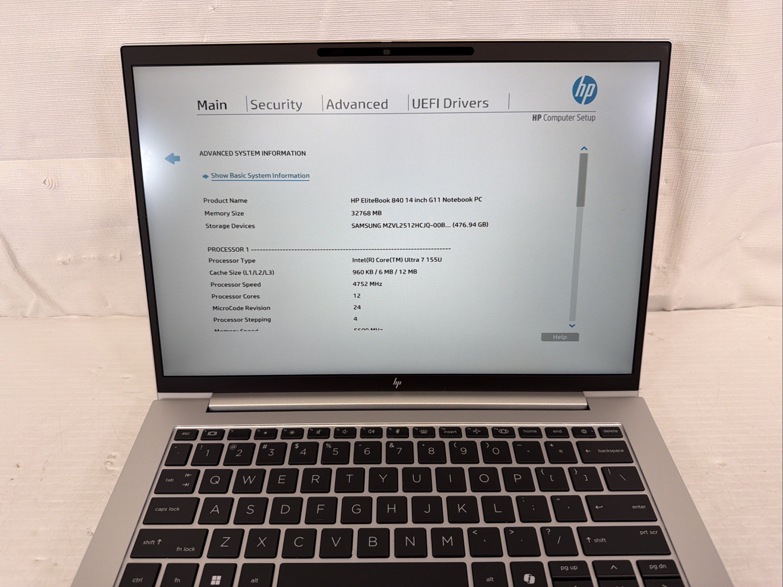 HP Elitebook 840 G11 14 FHD+ 4.7GHz Ultra 7 155U 32GB 512GB NVMe Grade B+Unit #3