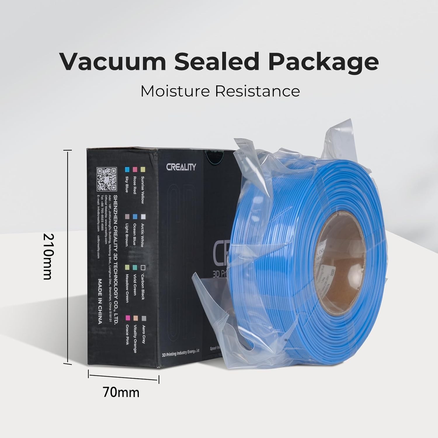 Creality PETG Filament Refill 1.75mm 1KG No-Spool For Bambu Lab Reusable Spools