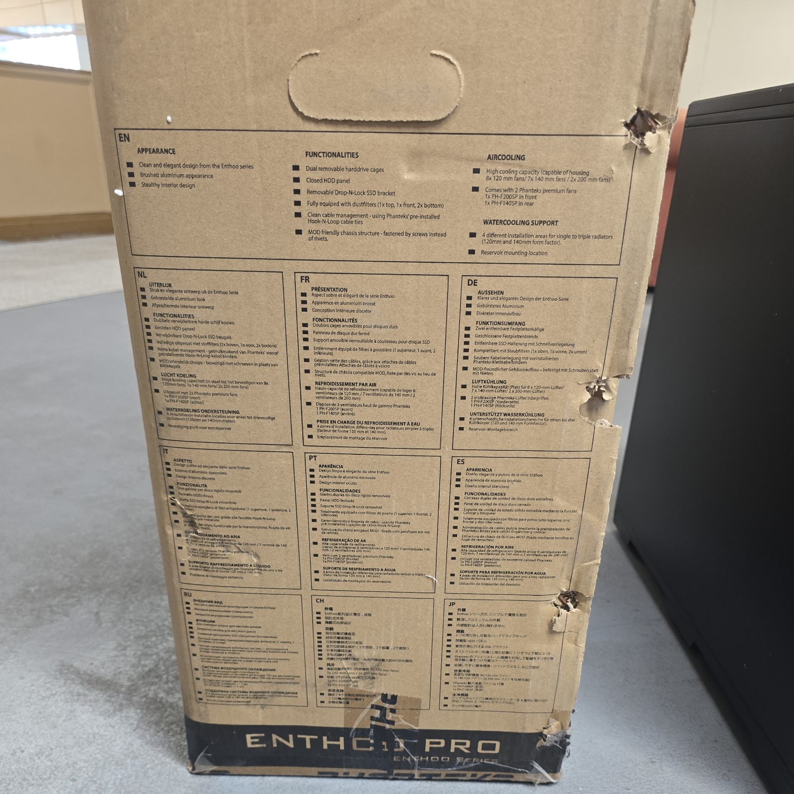 Phanteks (PH-ES614PTG_BK) Enthoo Pro ATX Chassis, Tempered Glass, Intergrated…