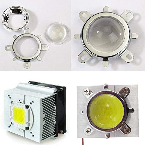 Aluminium Heatsink Cooling Fan+44mm Lens 60 Degree for Heatsink+60 Degree Lens