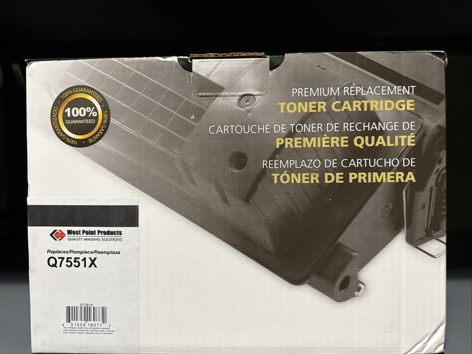 NEW SEALED BOX West Point Q7551Xm 02-81200-001 Black Toner Cartridge SEE NOTES