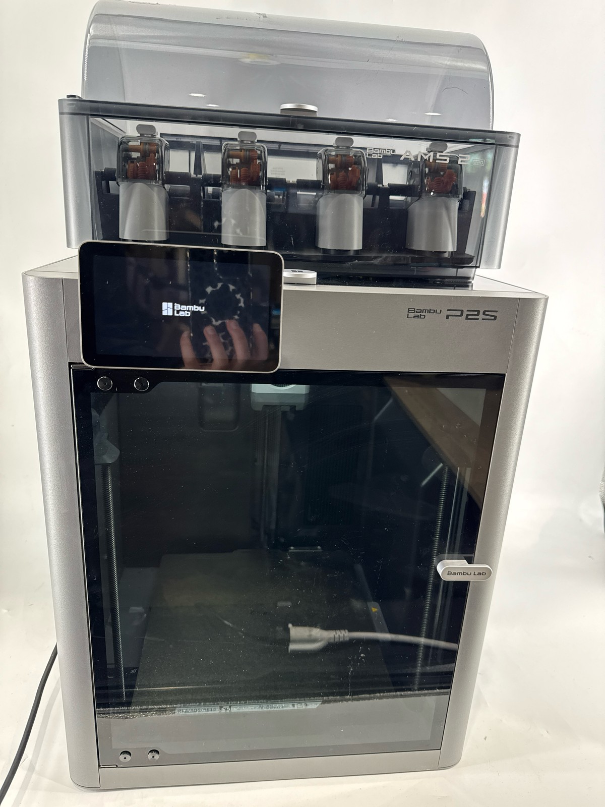 Bambu Lab P2S AMS Combo 3D Printer 256mm Auto Bed Level AI Detection Gray (7)