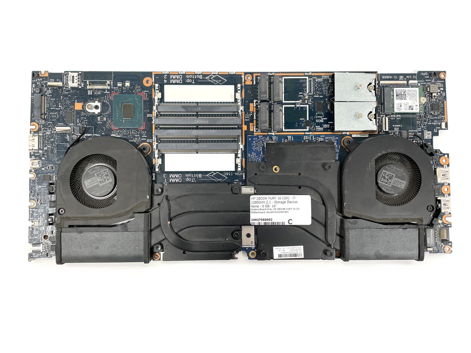 HP ZBook Fury 16 G9 i7-12850HX 2.1GHz Motherboard N19198-601