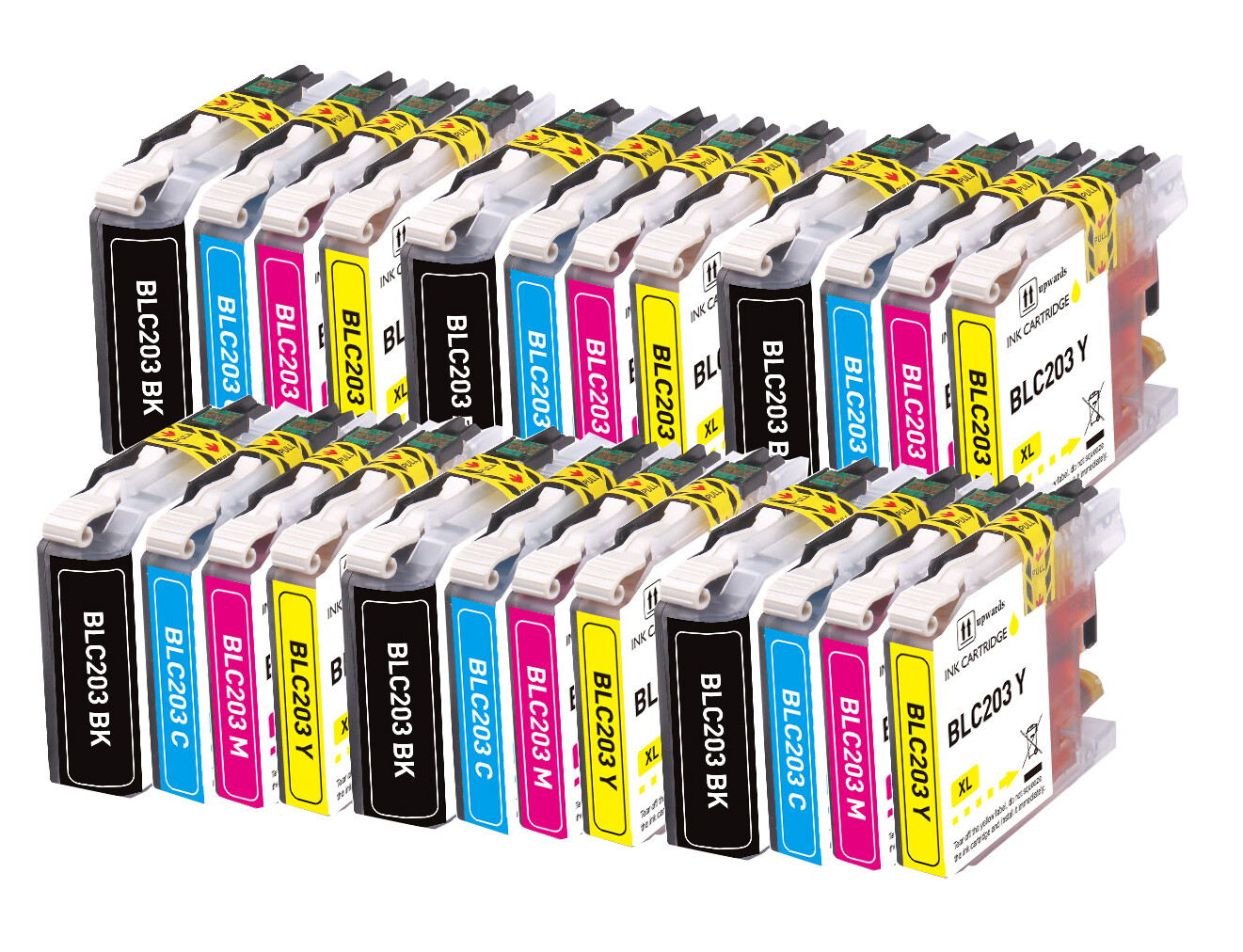 24Pk Printer Ink Compatible with Brother LC203 MFC-J480DW MFC-J5320DW MFC-J460DW