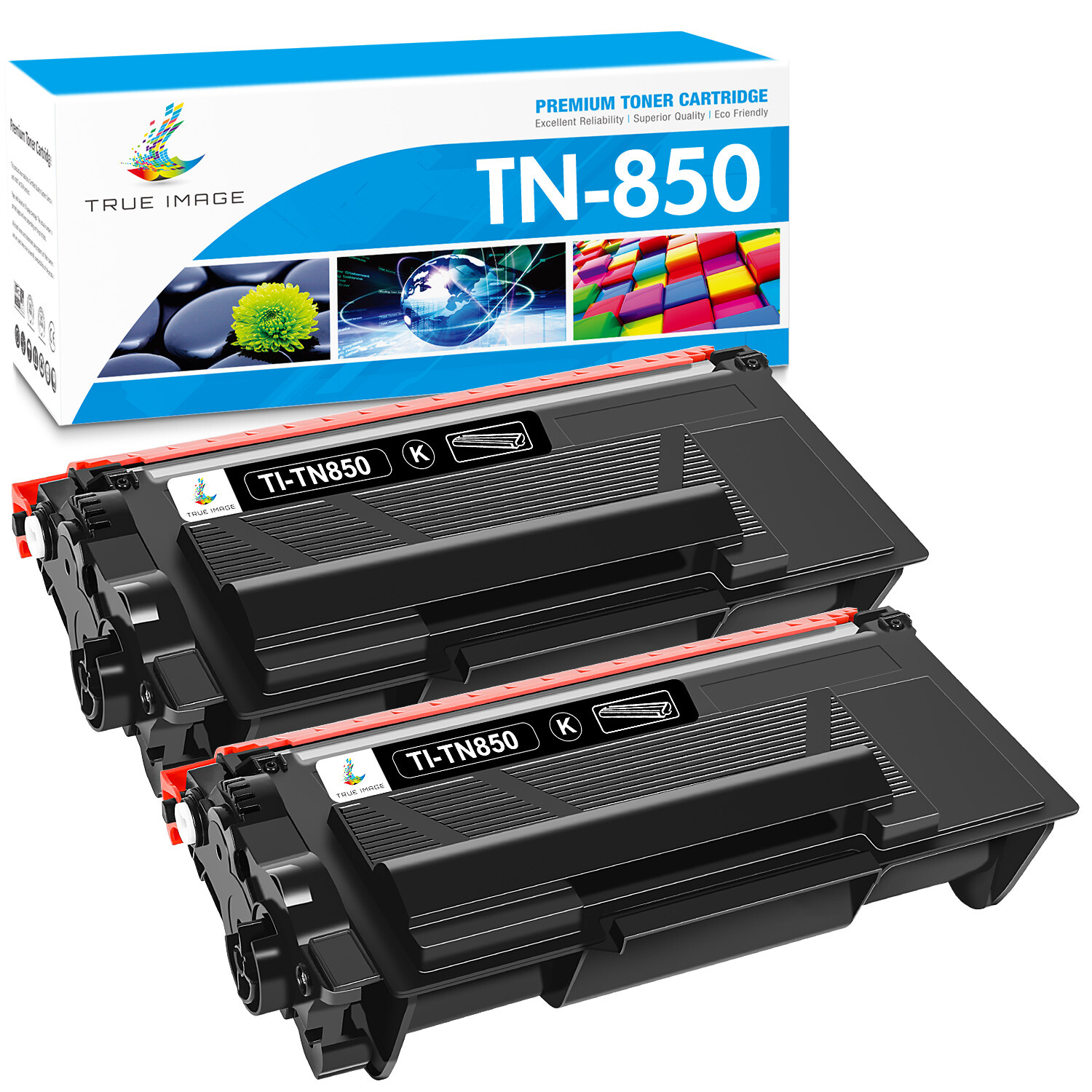 2 Pk TN 850 Compatible With Brother TN850 Toner Cartridge MFC-L5800DW HL-L5200DW