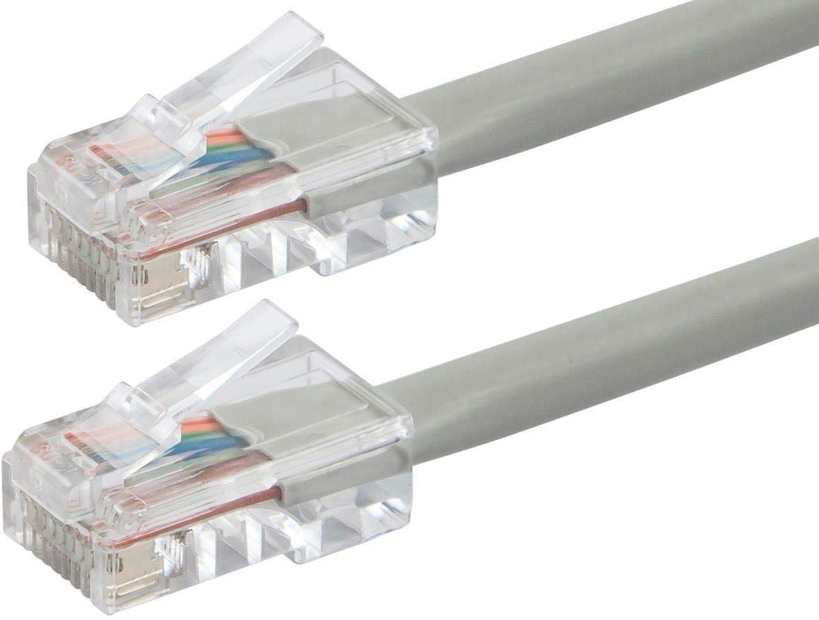 Monoprice Cat6 Ethernet Patch Cable 1ft RJ45 550MHz UTP 24AWG Gray