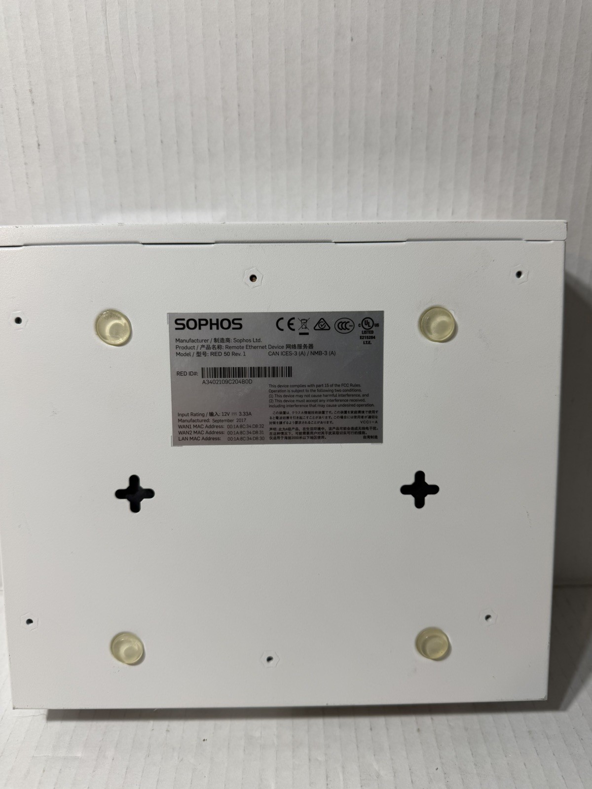Sophos RED 50 Rev 1 Remote Ethernet Device