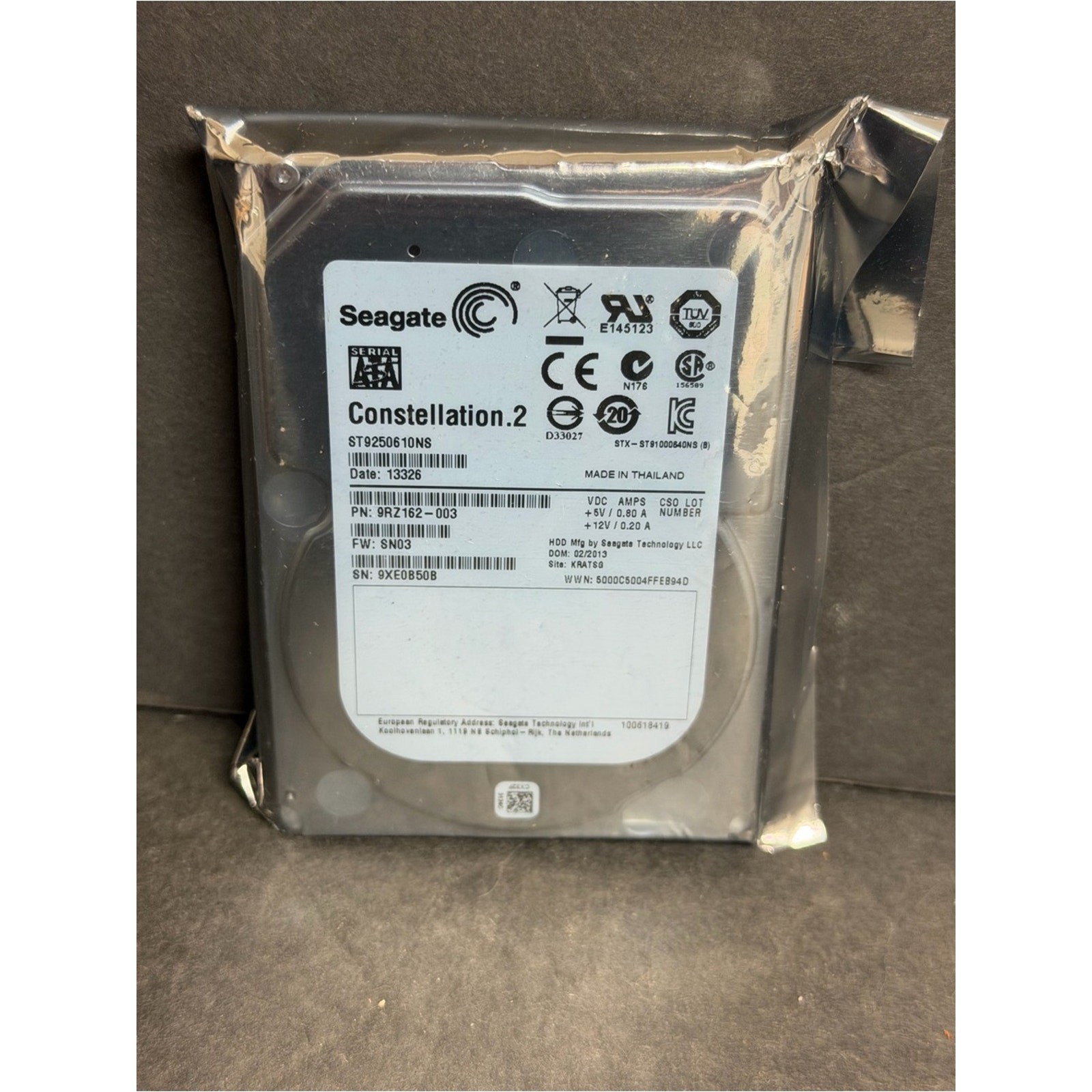 Seagate Constellation.2 Model ST9250610NS 250GB SATA Hard Drive Cache 64 MB