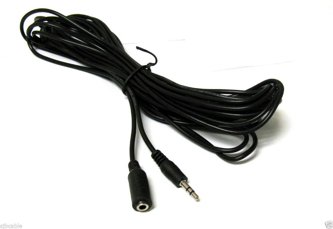 25ft long 3.5mm Stereo Male~Female Extension Audio/Headphone/ Cable/Cord US