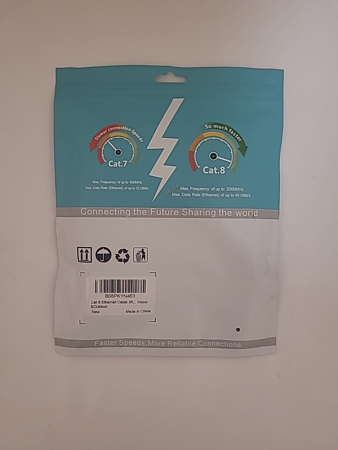 Cat 8 Ethernet Cable 3ft Heavy Duty High Speed Internet Cable. USA Shipper.