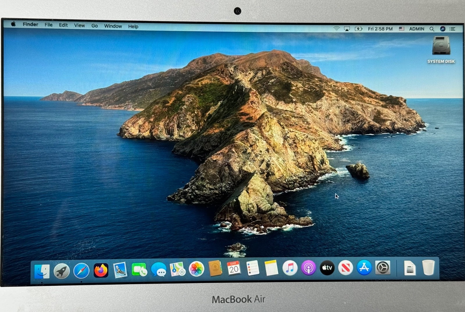 APPLE 11.5-inch MacBook Air Model A1465 EMC 2558 (Mid-2012) Memory 4gb SSD 250gb