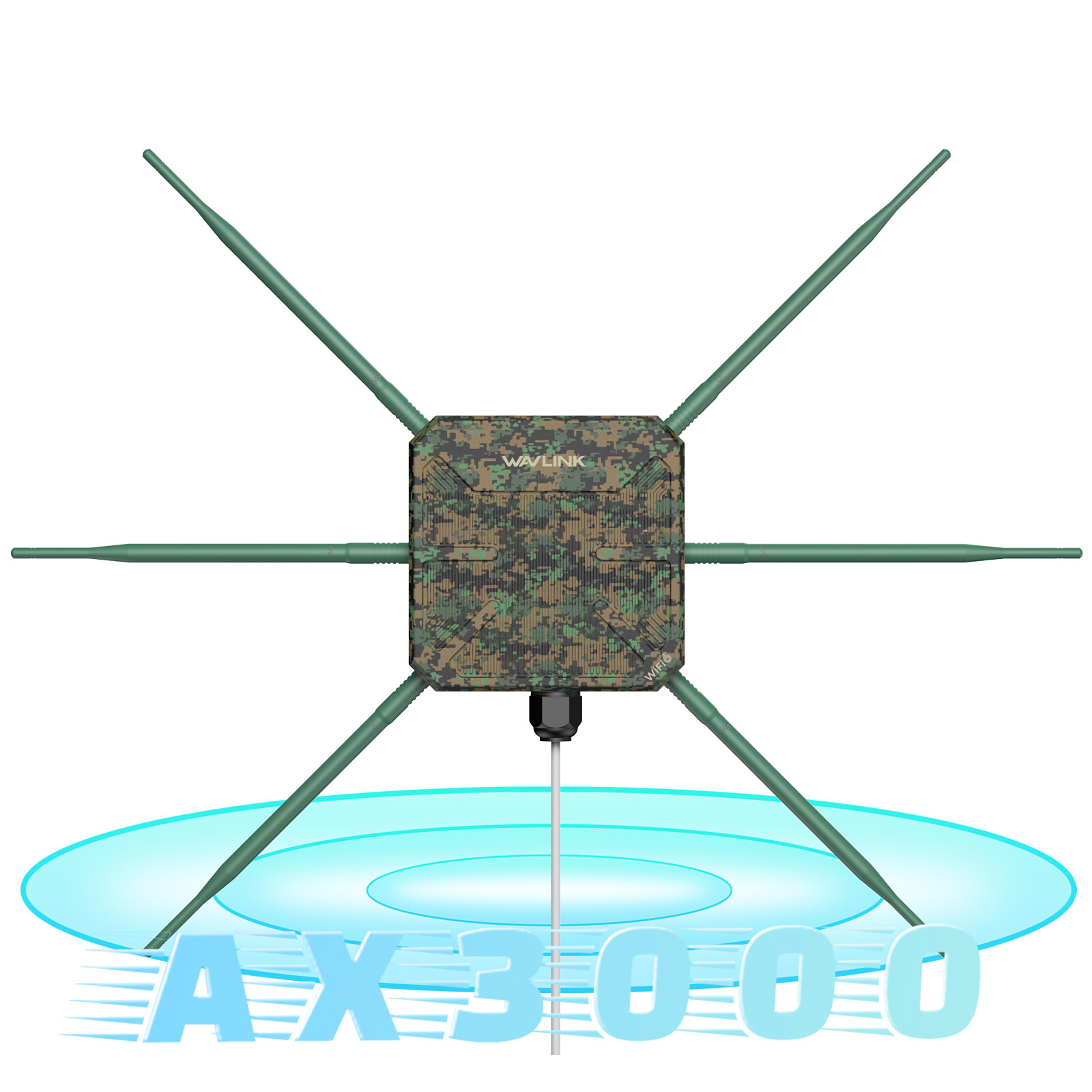 Wavlink WiFi 6 Outdoor WiFi Extender AX3000 5GHZ Mesh Router Long Range Repeater