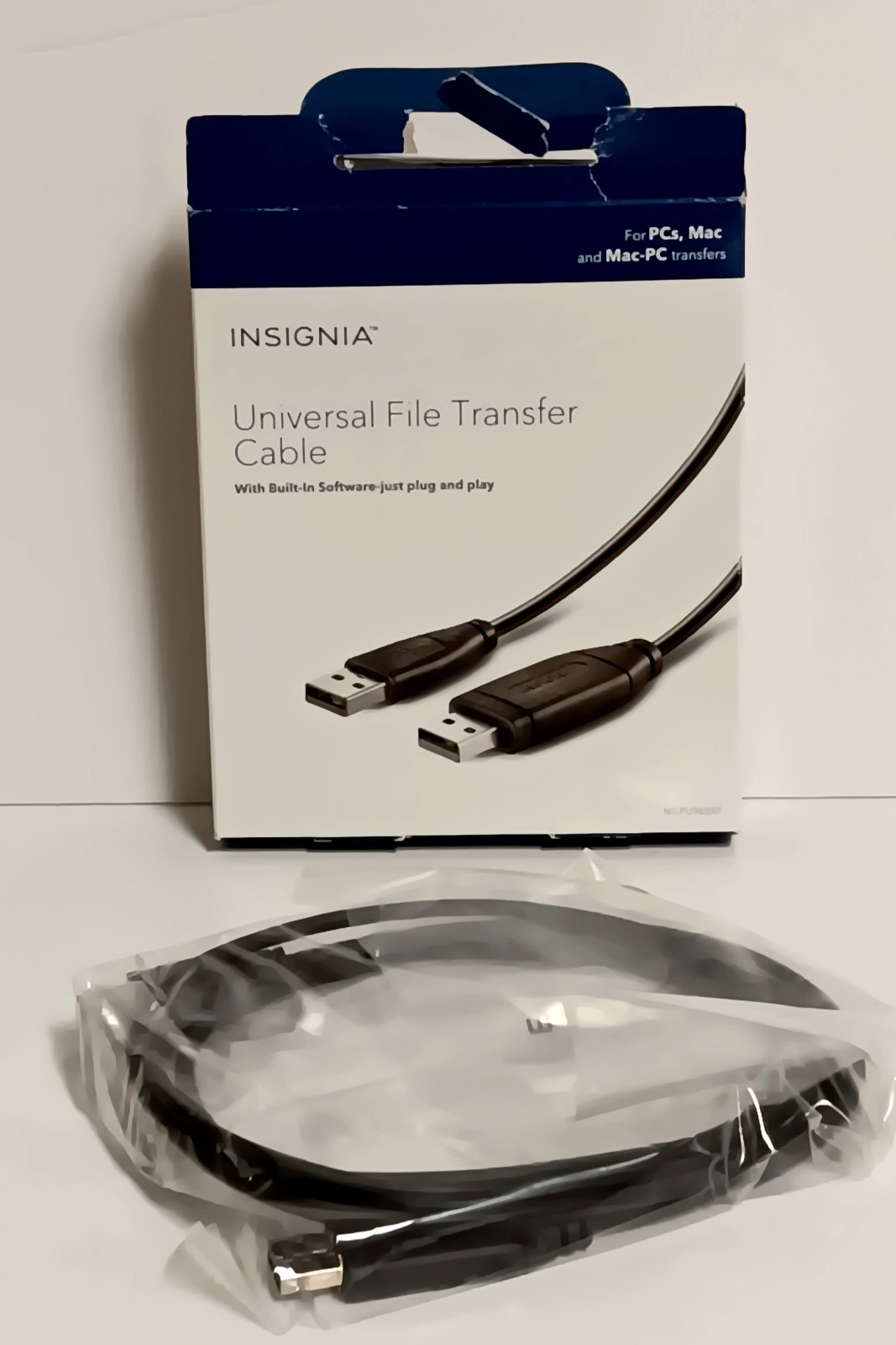 Insignia Universal File Transfer Cable For PCs Mac Mac-Pc NS-PU965XF NEW OPEN