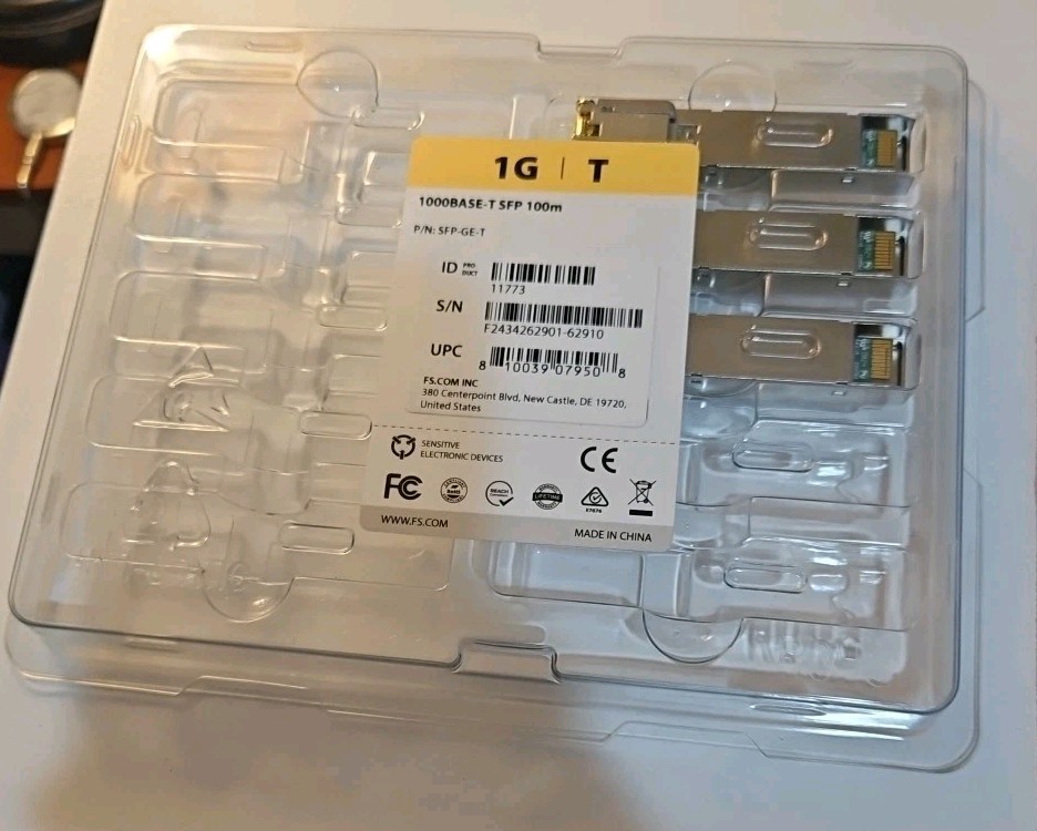 100BASE-T SFP-GE-T LOT OF 3