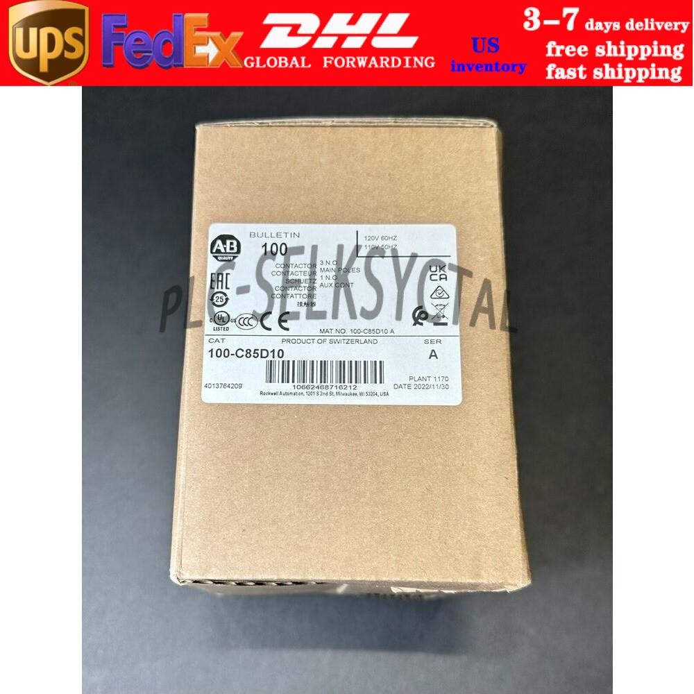 Allen Bradley 100-C85D10 3P 85A 120V Contactor New In Box 100C85D10 US Free Tax