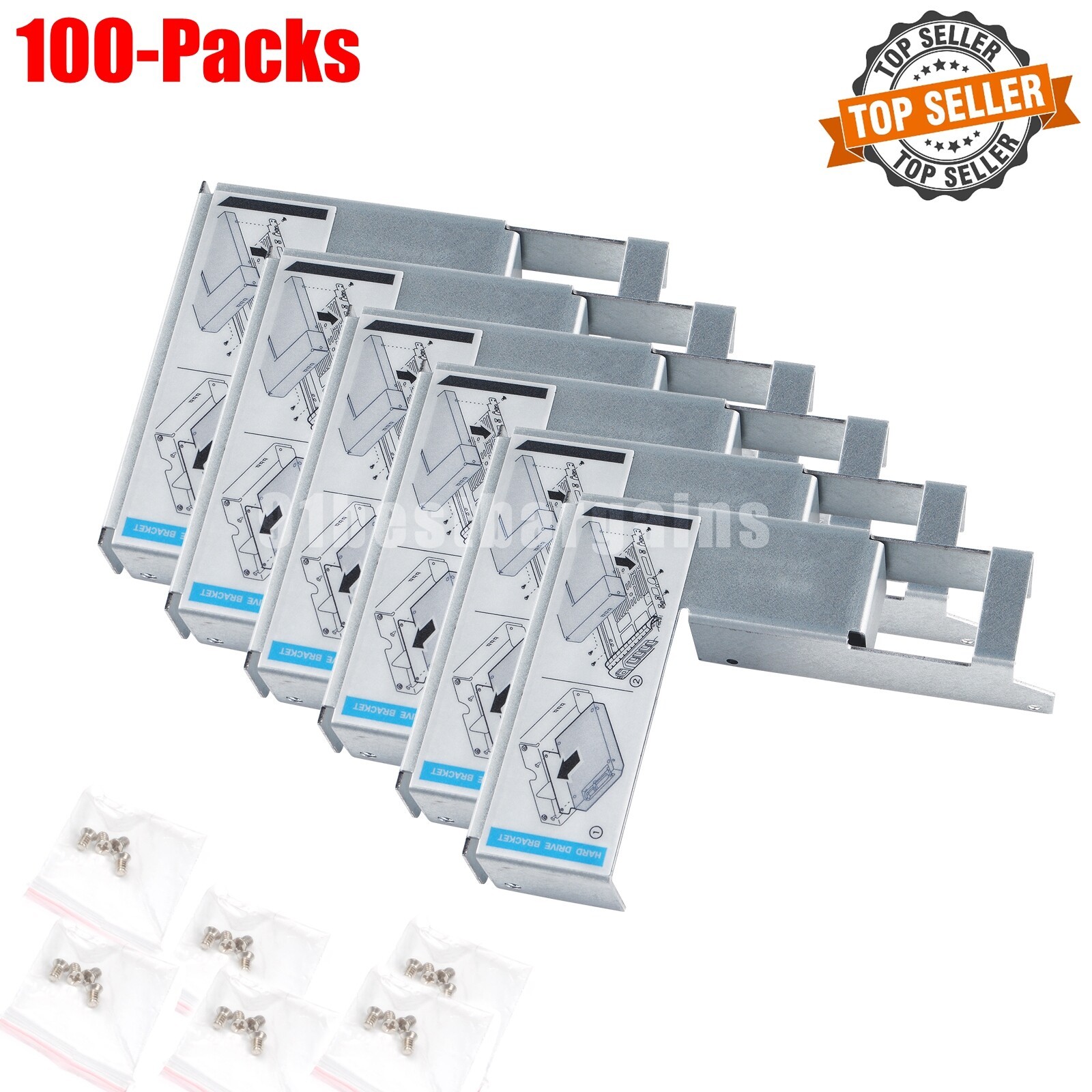 100Pcs 9W8C4 3.5″ to 2.5″ Adapter For F238F KG1CH X7K8W R710 R720 R730 R740 R940