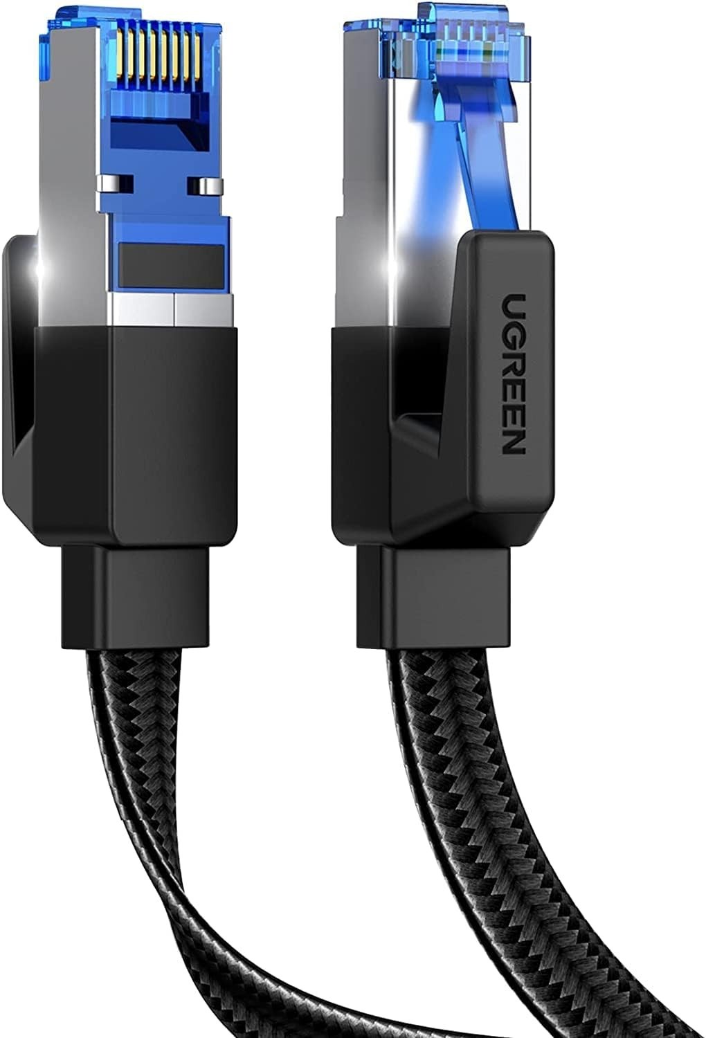 Cat 8 Ethernet Cable 3FT, Flat High Speed 40Gbps 2000Mhz Internet Cable 26AWG Br
