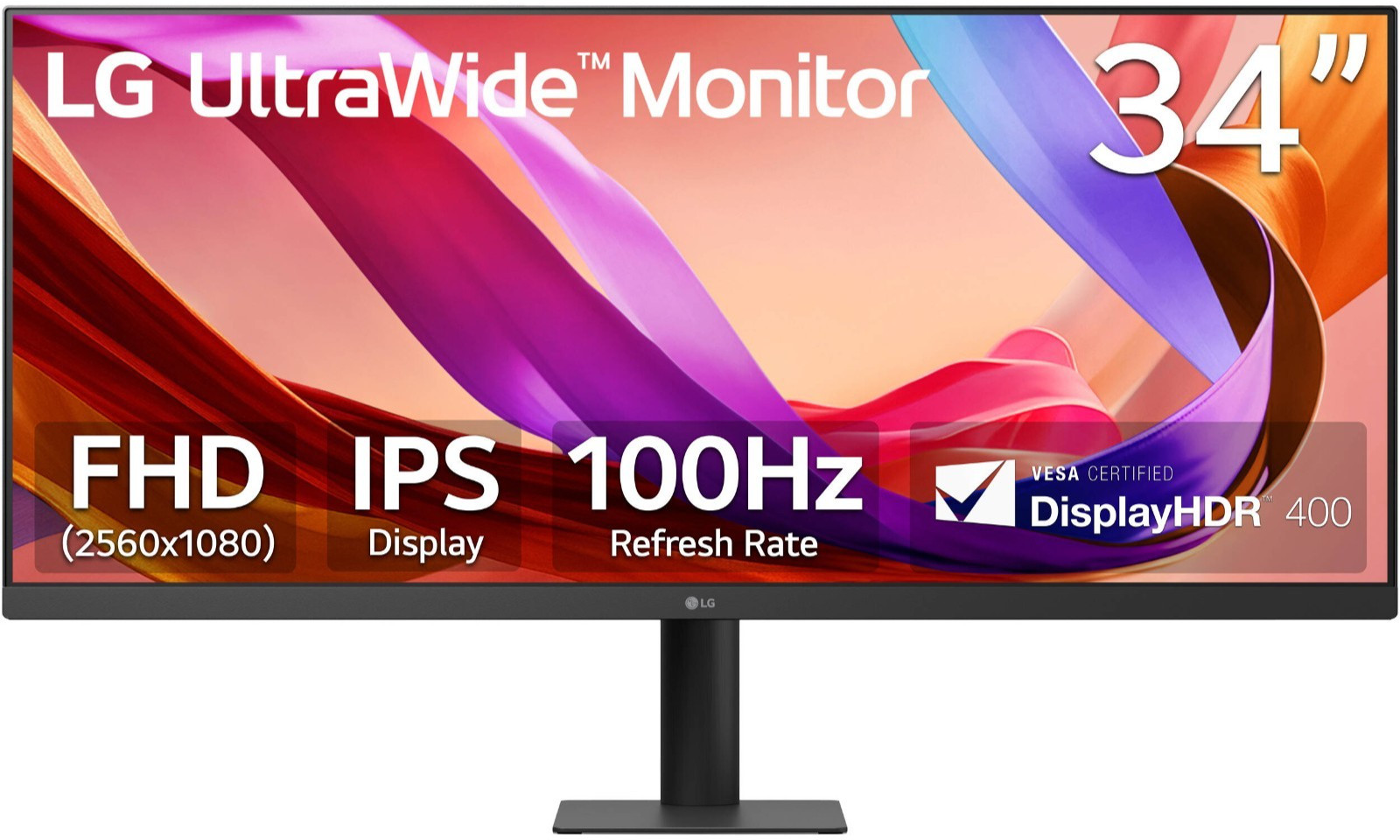 LG 34″ WFHD UltraWide IPS Monitor 100Hz 5ms DisplayHDR 400