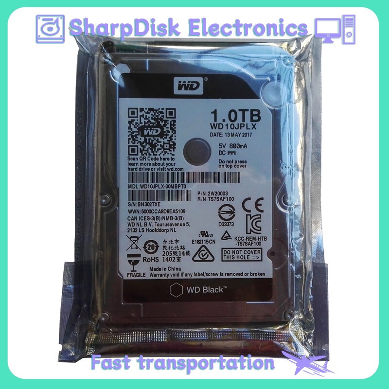 Western Digital 1TB WD10JPLX 32MB 7200RPM SATA3 6Gb/s 2.5″ HDD Hard Disk Drive