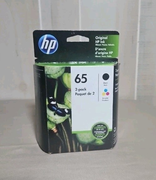 HP 65 (T0A36AN) Black & Tri-color Original Ink Cartridges November 2020 Sealed