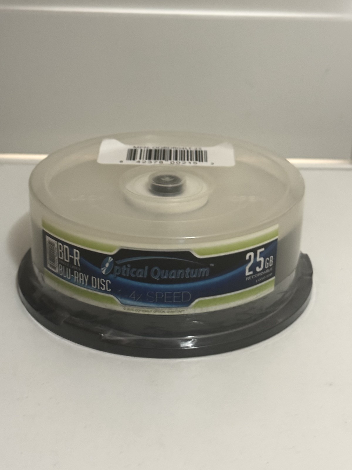 NEW SEALED 25 Optical Quantum 4x 25GB Blue Blu-ray BD-R Blank Disc OQBDR04LT-25