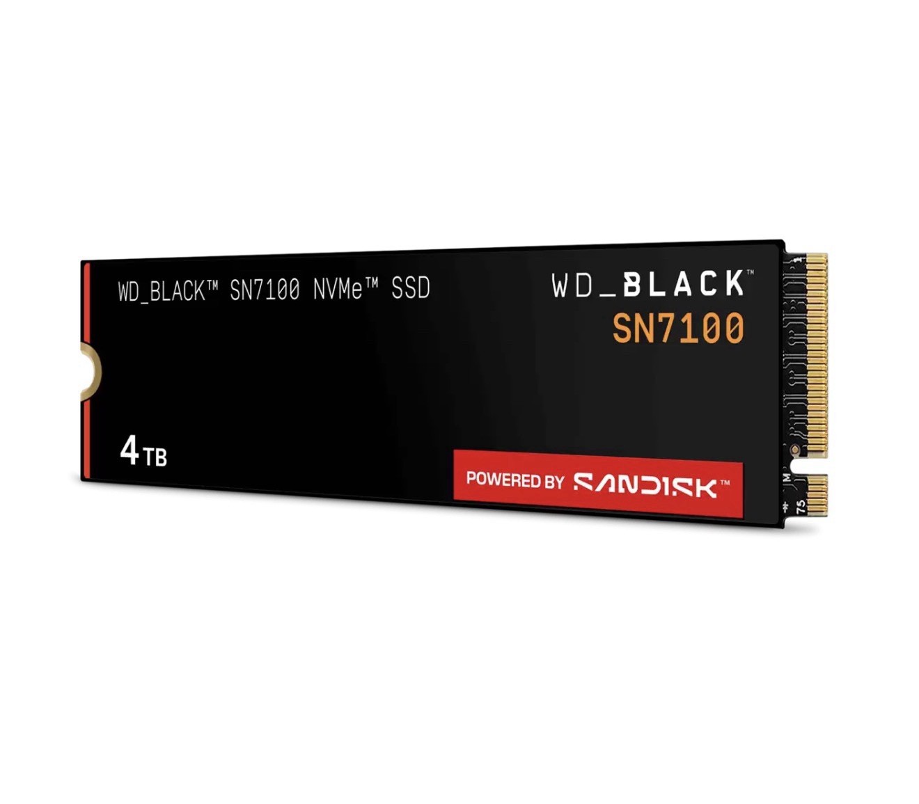 NEW WD BLACK 4TB SN7100 NVMe Internal Gaming SSD M.2 2280 7,000 MB/s WDS400T4X0E