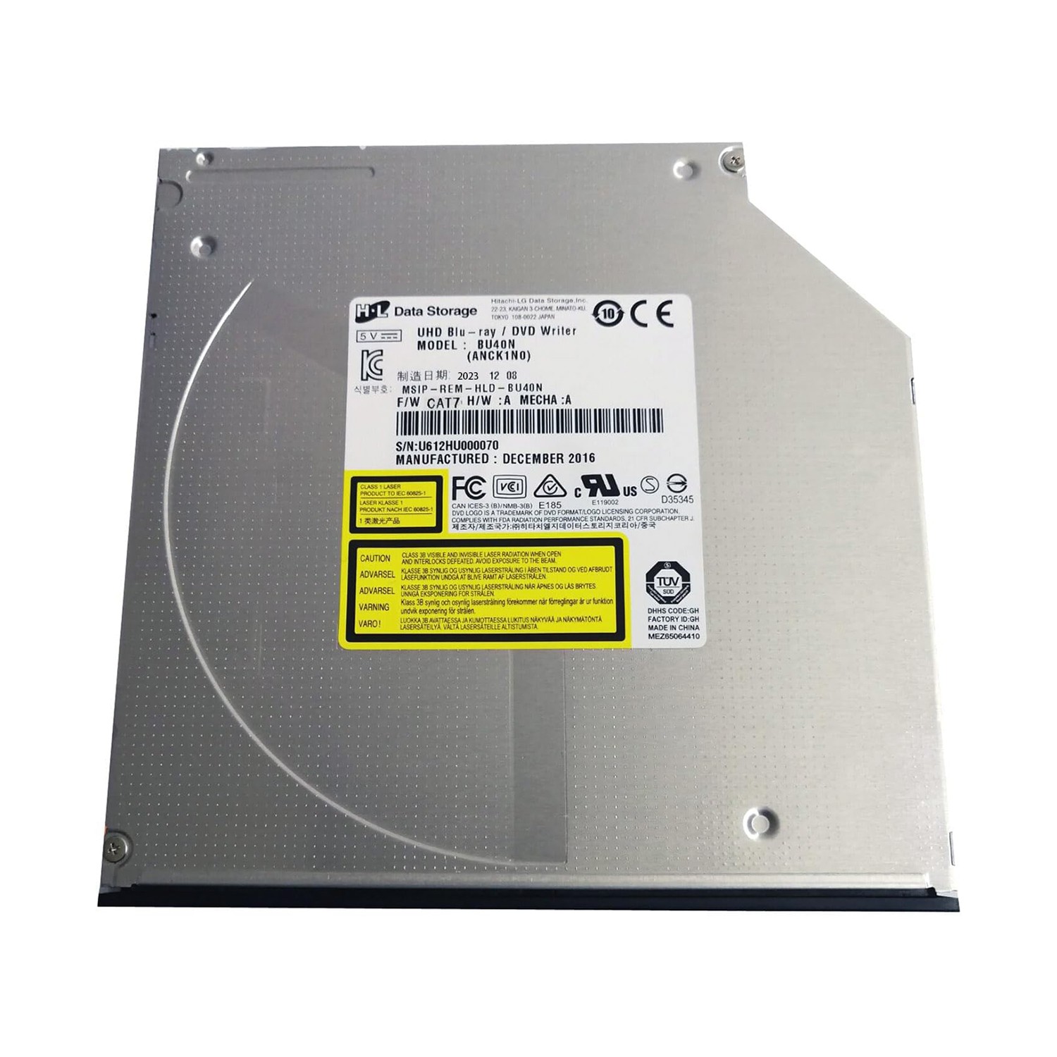 BU40N Internal 9.5mm SATA Blu-ray DVD M Disc Writer Laptop PC Drive 4K Playback